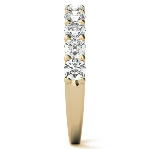 11-stone 3mm Round Moissanite Anniversary Band - Picture 9 of 16